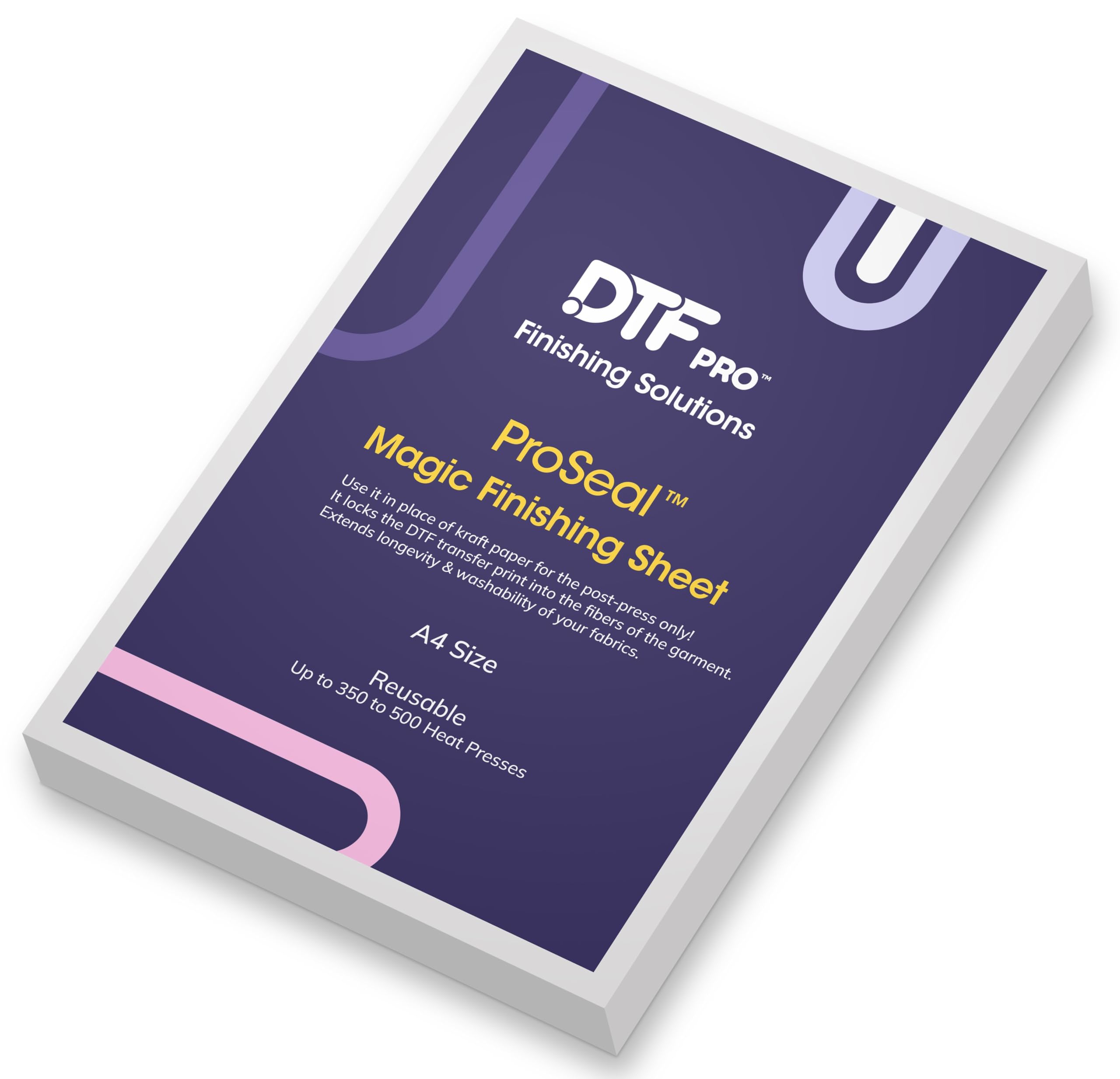 DTF ProSeal - Magic Finishing Sheet for DTF Prints (Lasts Up to 500 Presses, A4 Size)