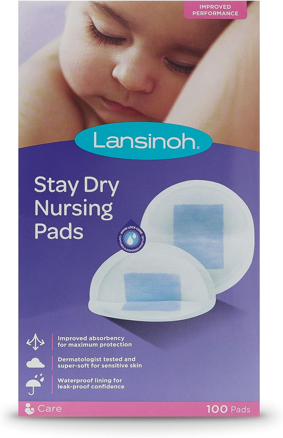 Lansinoh Disposable Nursing Pads 100 Count 2PC Amazon.co.uk Baby