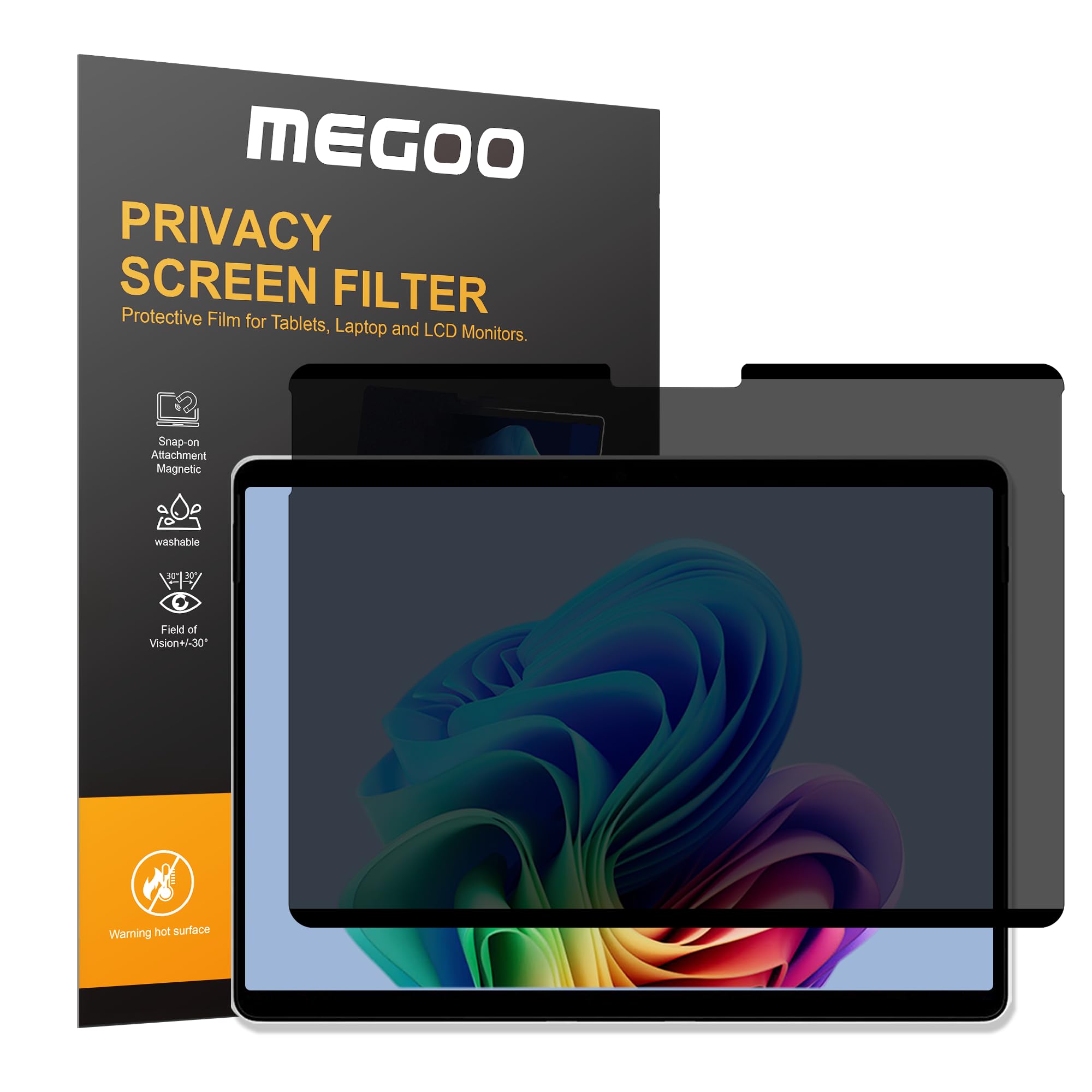 Filtro magnético Surface Pro 12 anti-reflejo que alivia la fatiga visual y UV 8