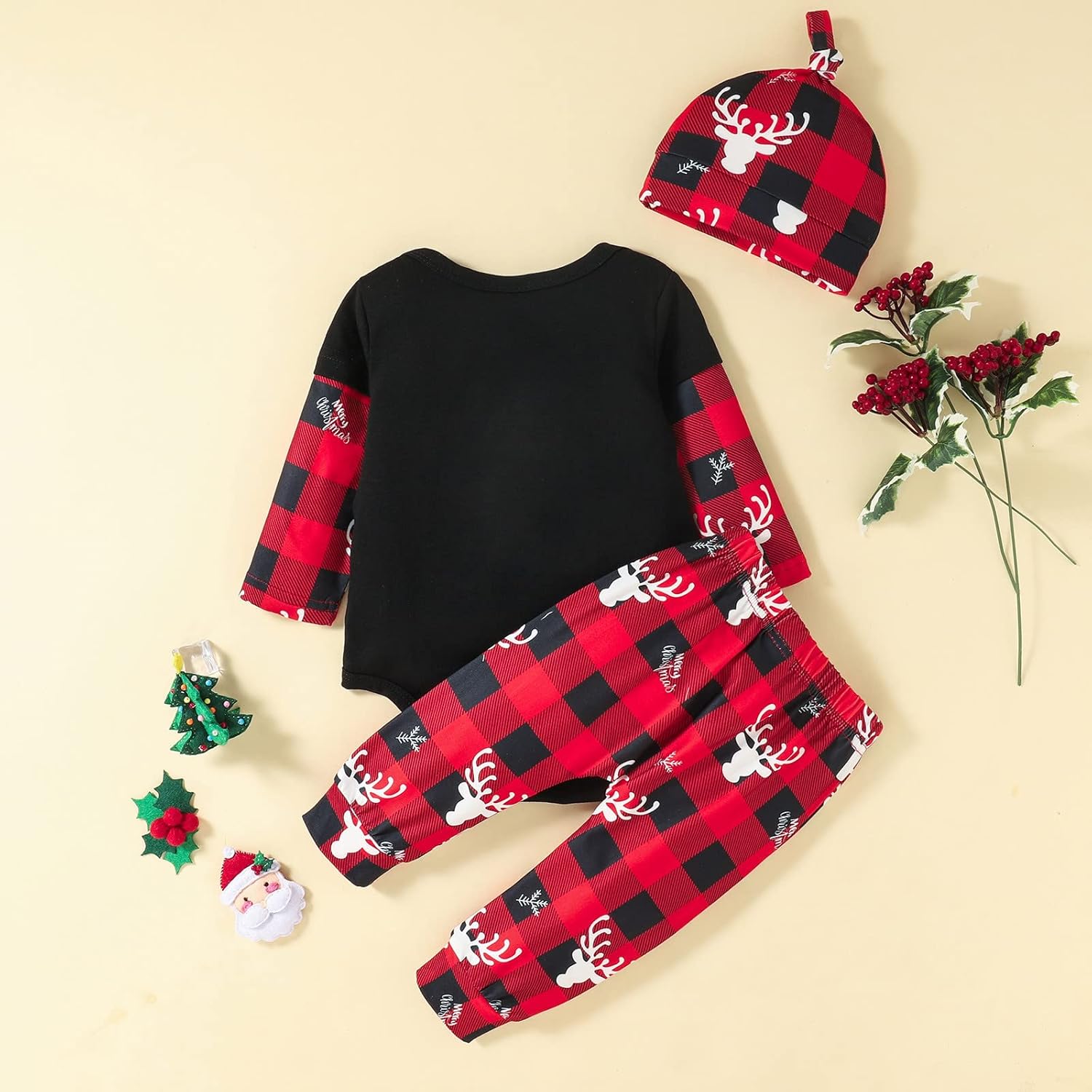 Toddler Baby Kids Girls Boys Two-Piece Suit Christmas Letter Print Hooded Pullover Tops 3 Month Clothes Boy (Black, 24) : Clothing, Shoes & Jewelry