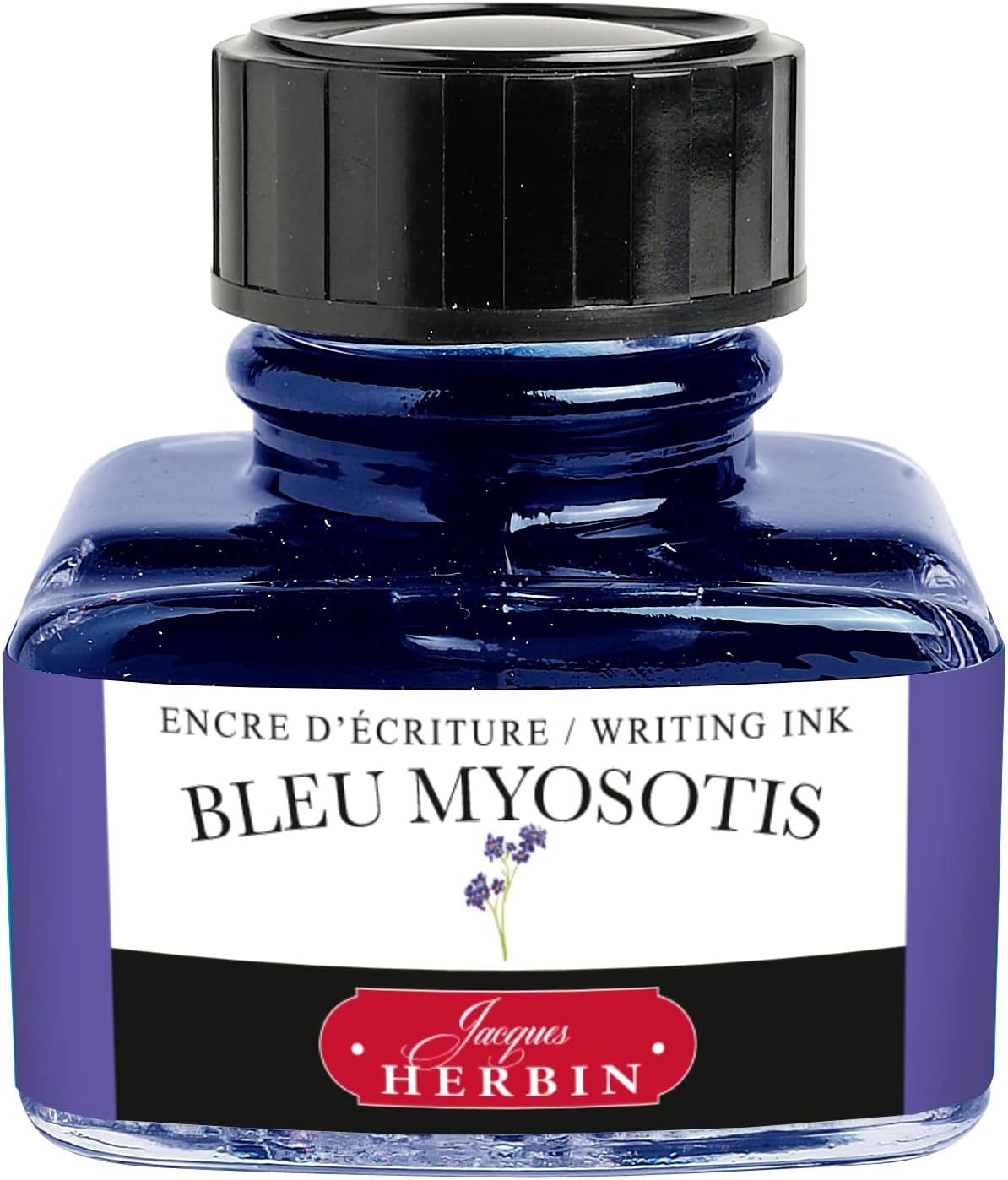 Herbin hb13015 Traditional Ink (For Fountain Pens, Glass Pens, and False Pens), 1.0 fl oz (30 ml), "Forgotten Grass Blue" Made in France