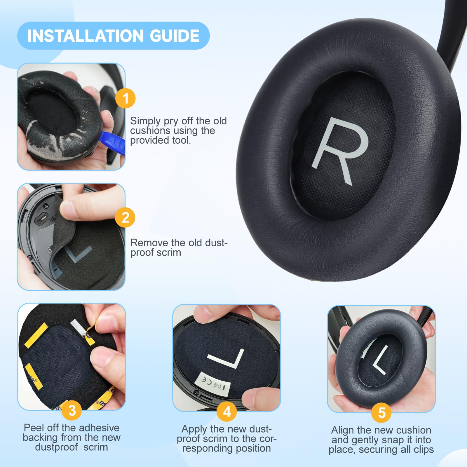 Amazon.co.jp: 交換用イヤーパッドクッション Bose NC-700 ノイズ