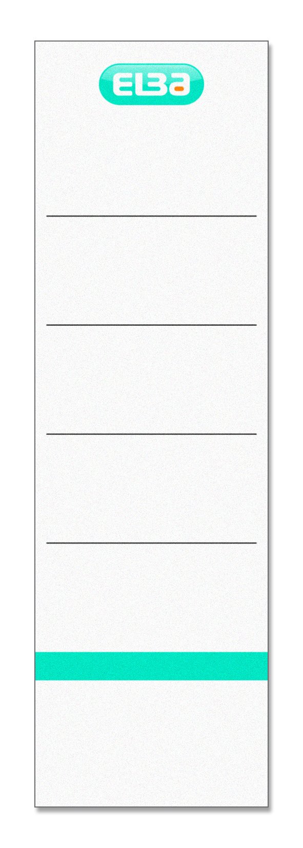 Étiquettes Autocollantes Pour Classeurs Elba - Dos Large/Court - Bleu - Lot De 10