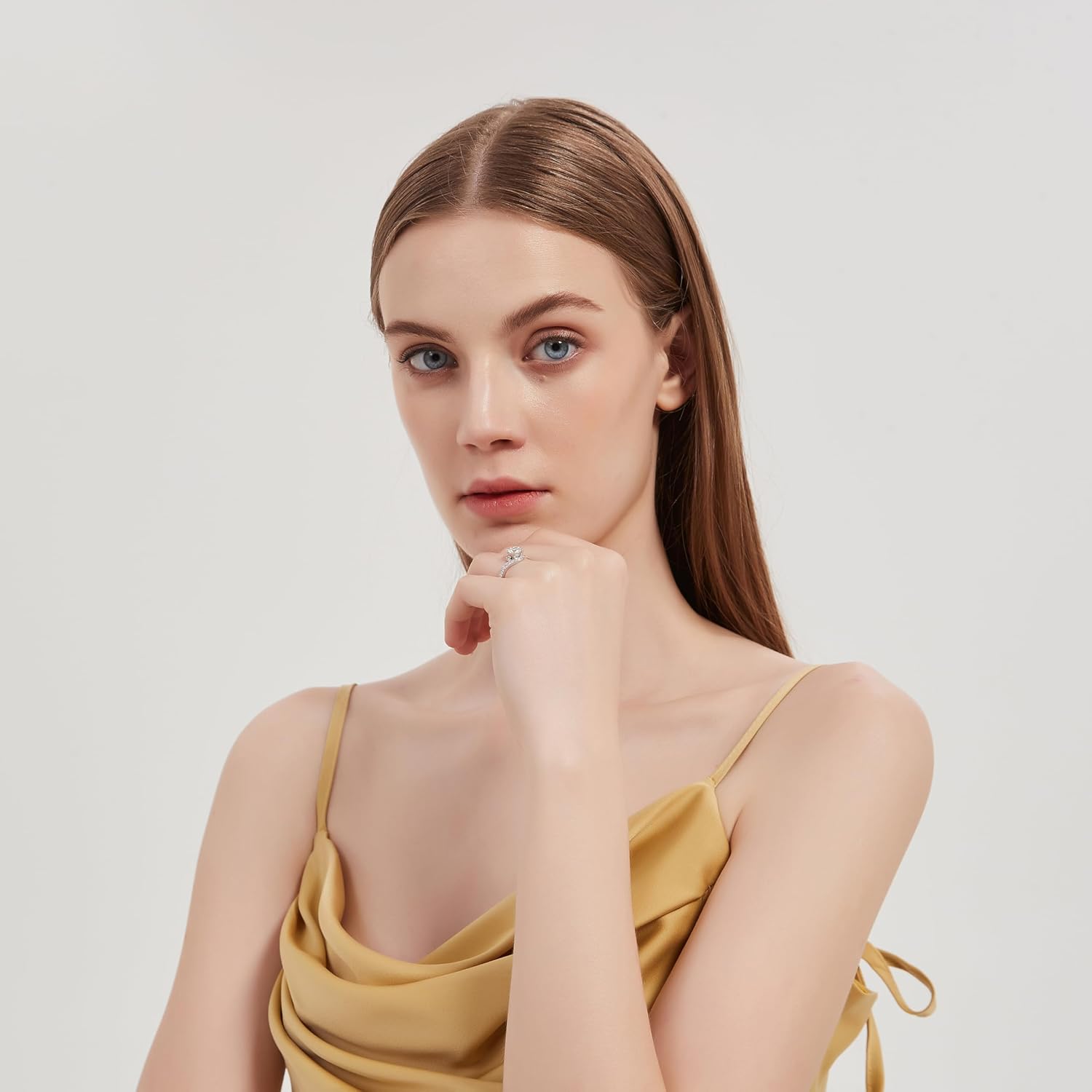 THELANDA Genuine Moissanite or Simulated Diamond Take Me Out Swirled Wrapped 1CT Promise Engagement Bridal Ring For Her - Image 6