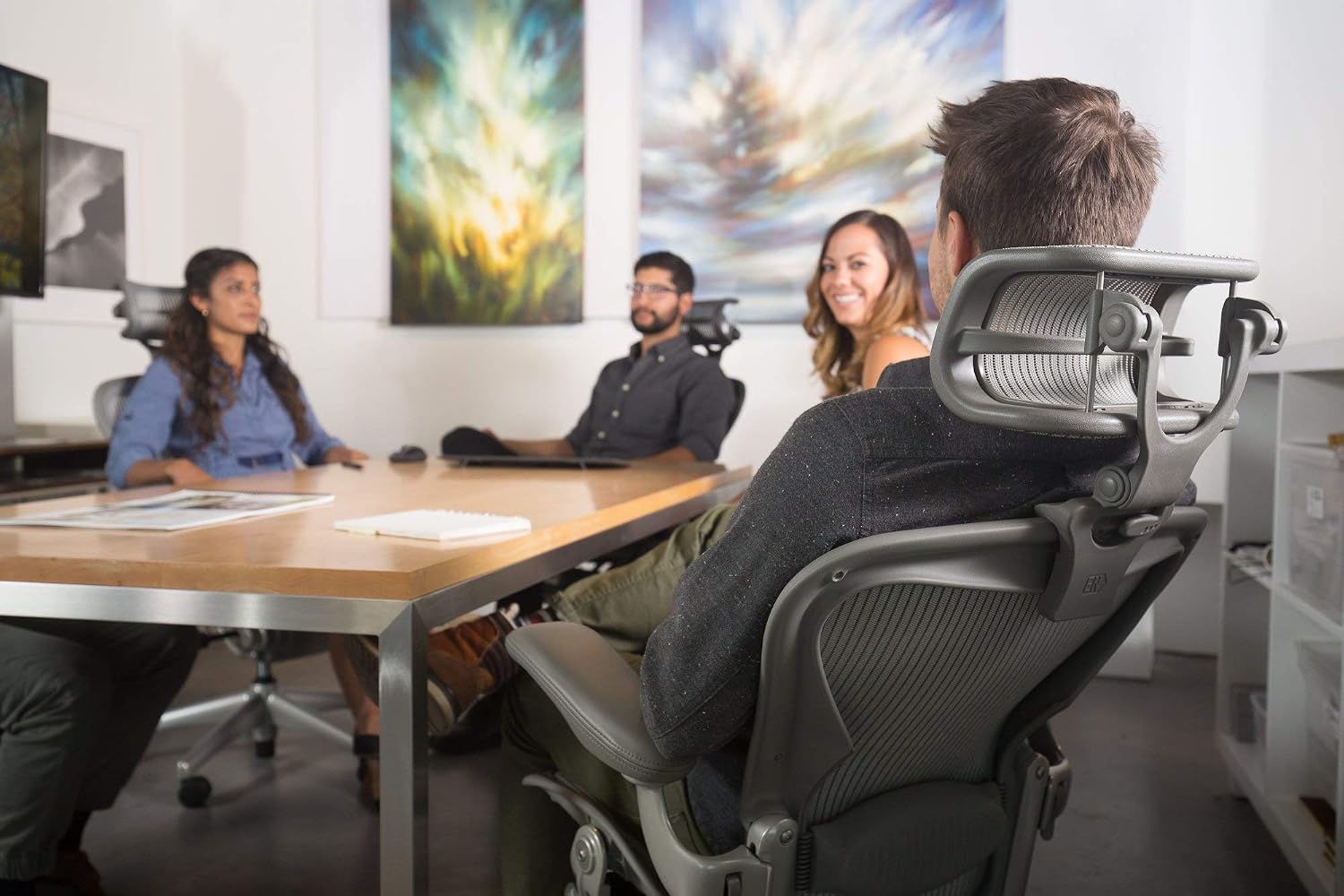 Engineered Now The Original Headrest for The Herman Miller Aeron Chair (H4 for Remastered, Mineral)
