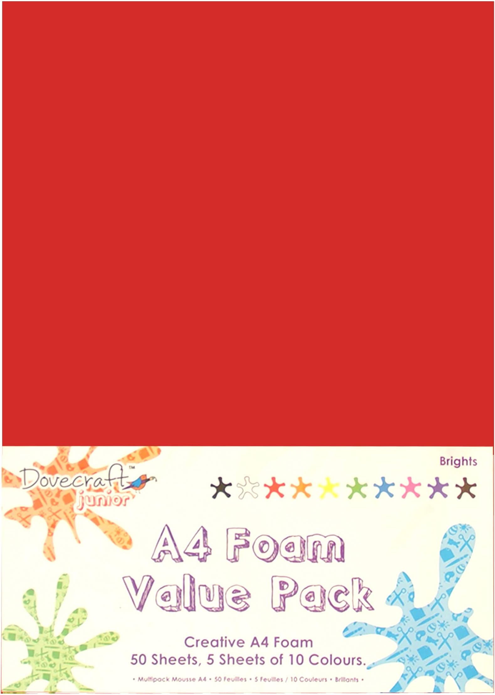 Dovecraft Essentials - A4 Creative Foam Sheets Assorted Colours