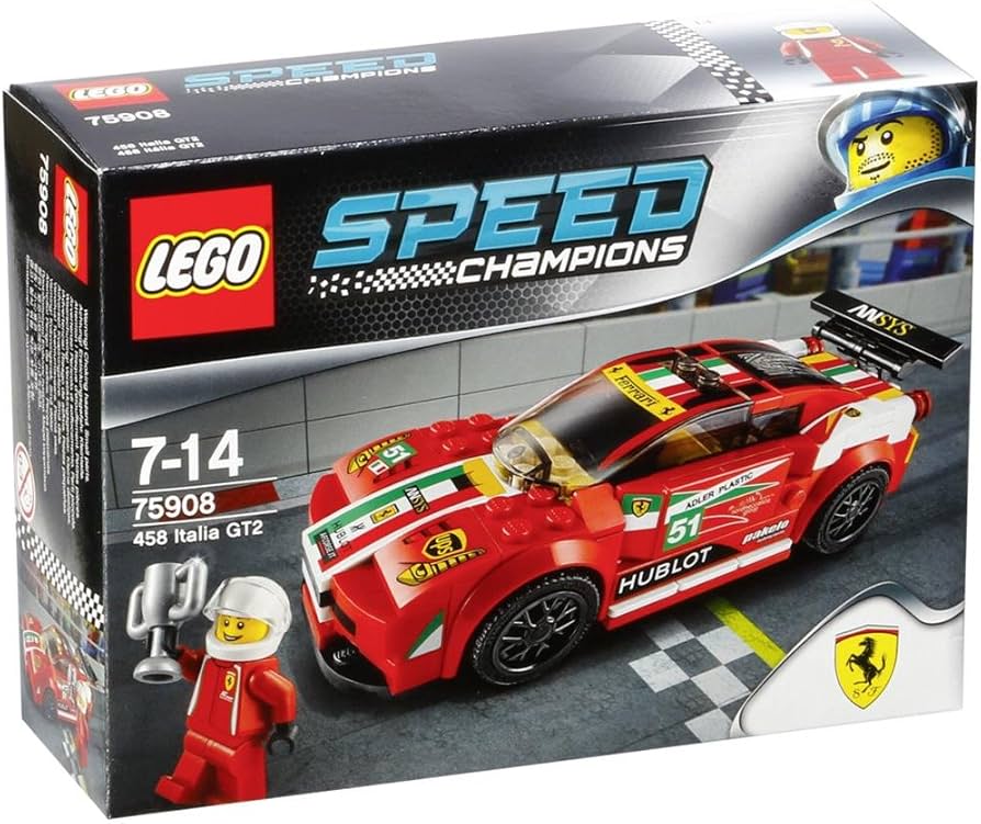 Amazon.com: LEGO Speed Champions 458 Italia GT2 Set (75908) : Toys