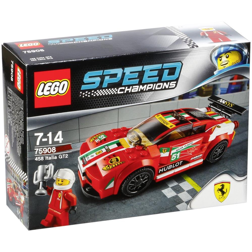 Amazon.com: LEGO Speed Champions 458 Italia GT2 Set (75908) : Toys