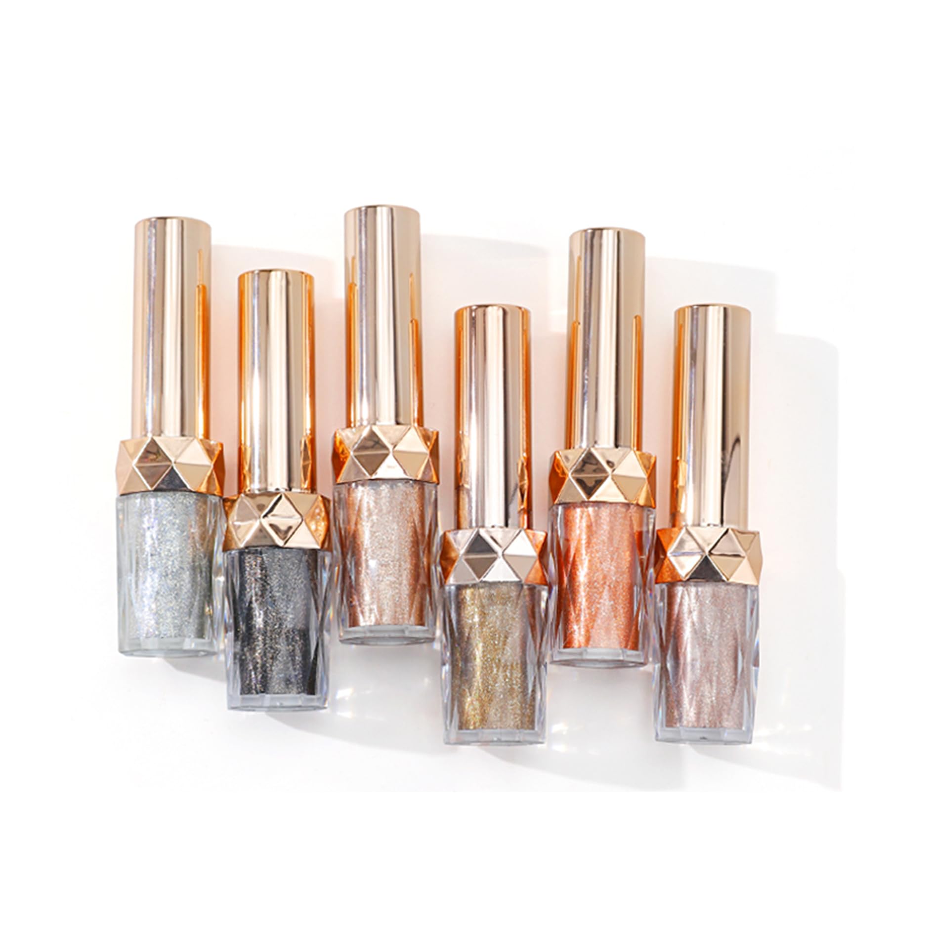 GTOULKXN Eyeshadow Charm, Durable Matte to Shimmer Eyeshadow, Highly Pigmented Sparkly Liquid Glitter Eyeshadow, for Women&Girls (#3 Star Pink)