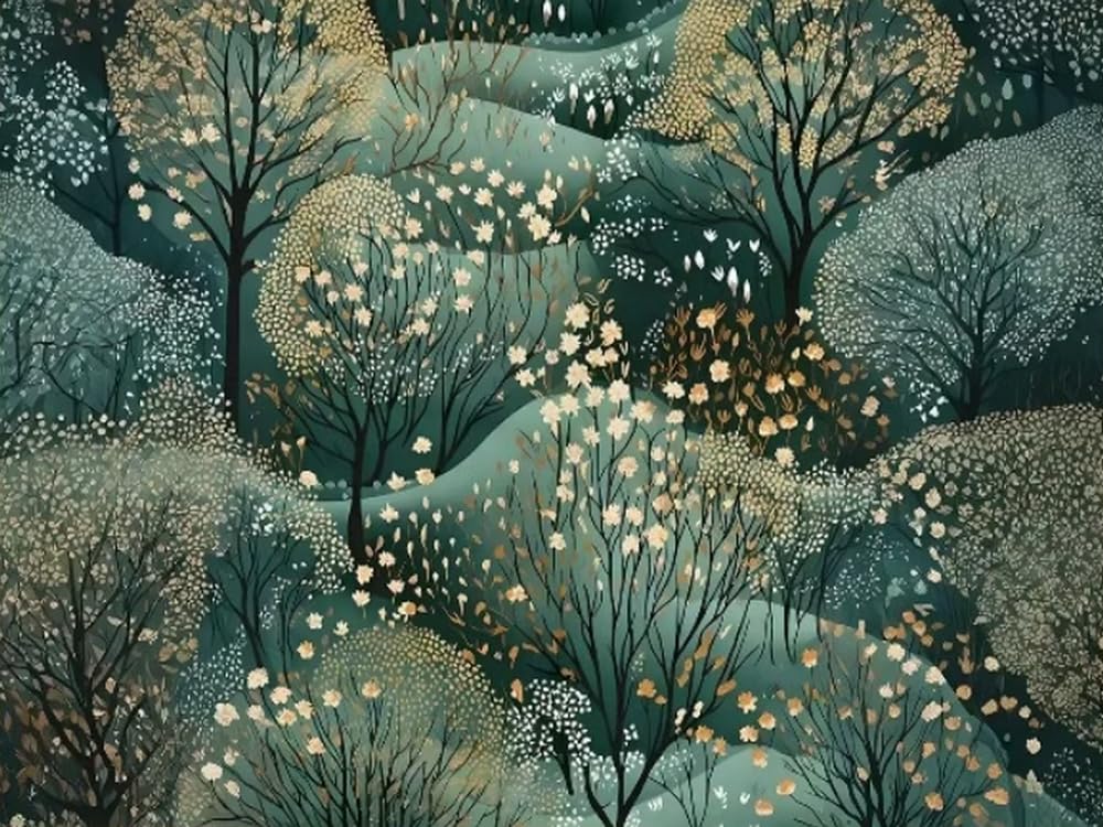 Weiniuniu 5D Diamond Art Painting Kits Forest DIY Full Drill Diamond Arts and Crafts Painting Pictures for Adults Canvas Painting by Numbers 40x50 cm