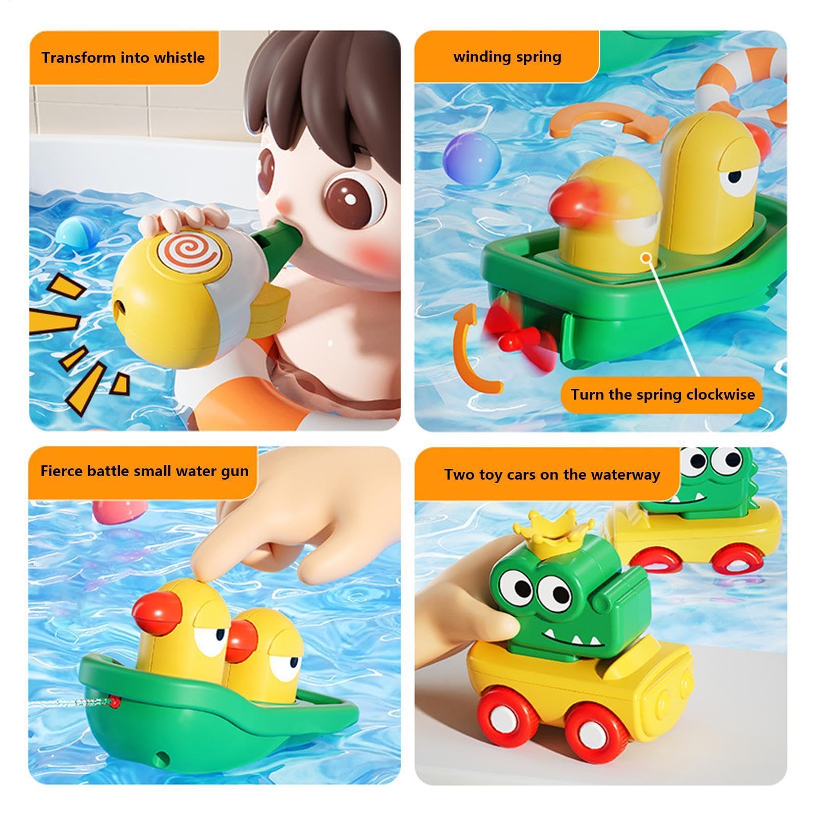 Giocattoli Da Bagno Giochi d'Acqua con Funzionamento Elettrico | Soffione Doccia Divertente Da Vasca Per Bambini E Bambine, Sotto La Doccia In Casa Durante I Viaggi All'Esterno In Bagno E