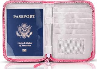 Passport Holder for Travel, RFID Blocking Wallet for Couples Men and Family