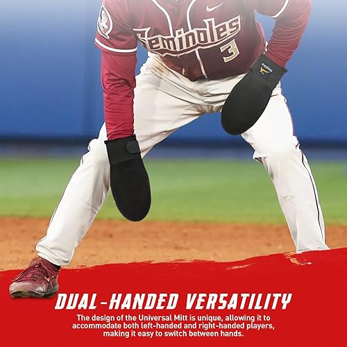 Miniatura 3 de Guante deslizante, guante deslizante de béisbol y sóftbol para niños, jóvenes y adultos, flexible, transpirable, duradero, fácil de llevar