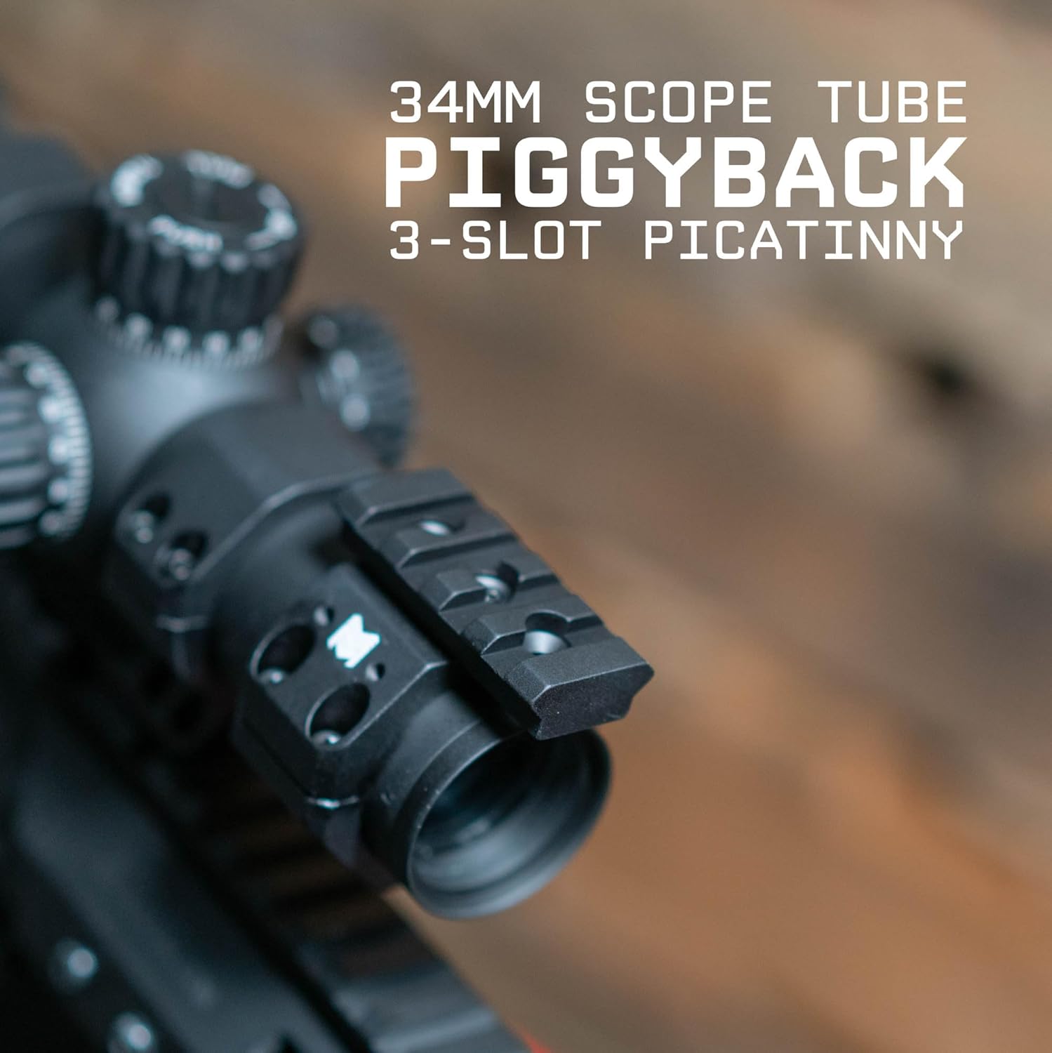 Monstrum Low Profile Piggyback Red Dot Ring Mount for Rifle Scopes | Picatinny