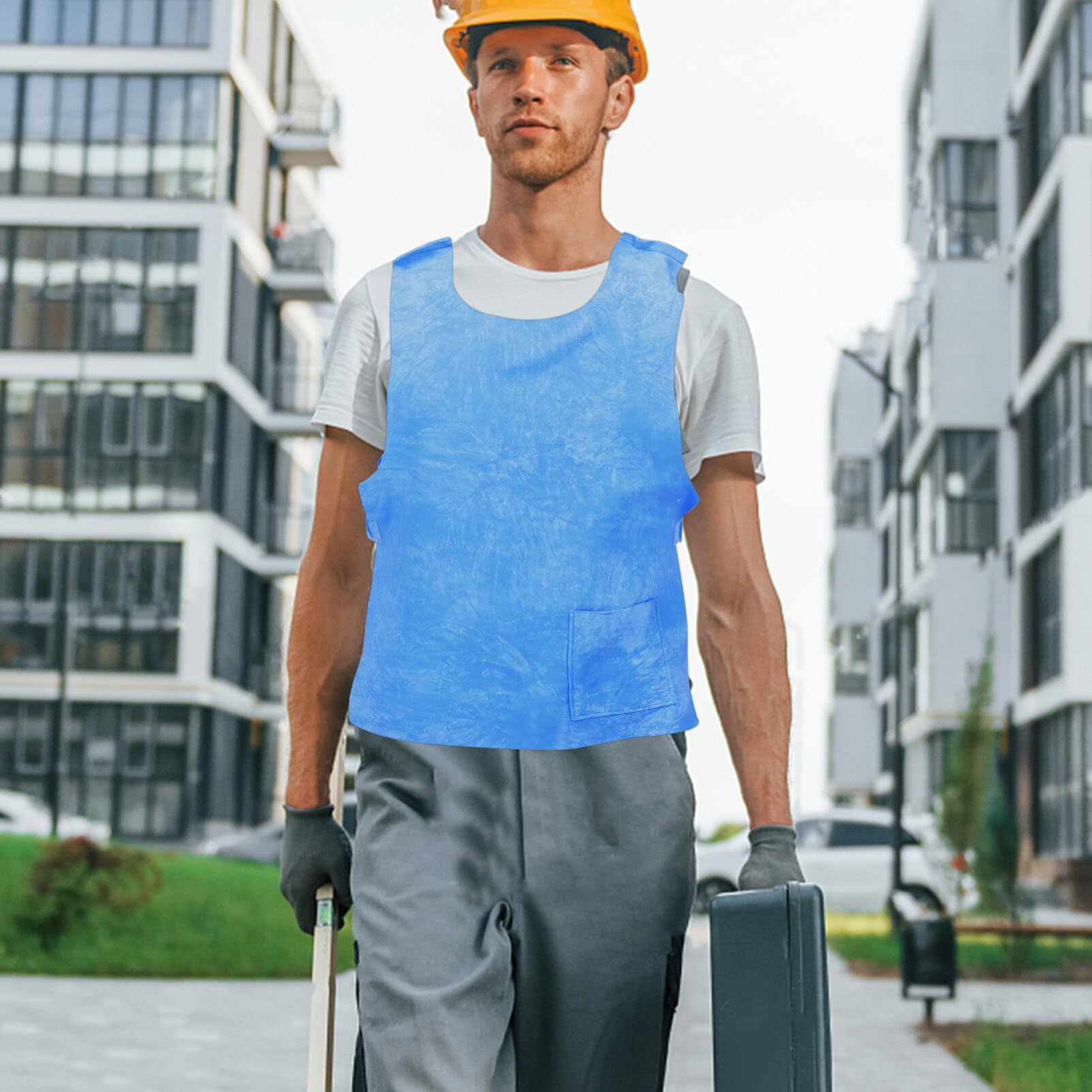 SUPVOX Cooling Waistcoat for Men and Women Lightweight Water Absorption Vest for Outdoor Activities Quick- Costume for Hot Weather for Kitchens and Construction Sites