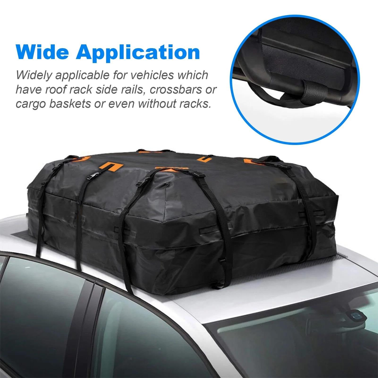 566L 600D Borsa Carico Impermeabile Tetto Dell'auto Borsa Portabagagli Universale Borsa Cubi Stoccaggio 20 Cubici Per Auto Con/senza Portapacchi Auto Portapacchi Barre Portatutto