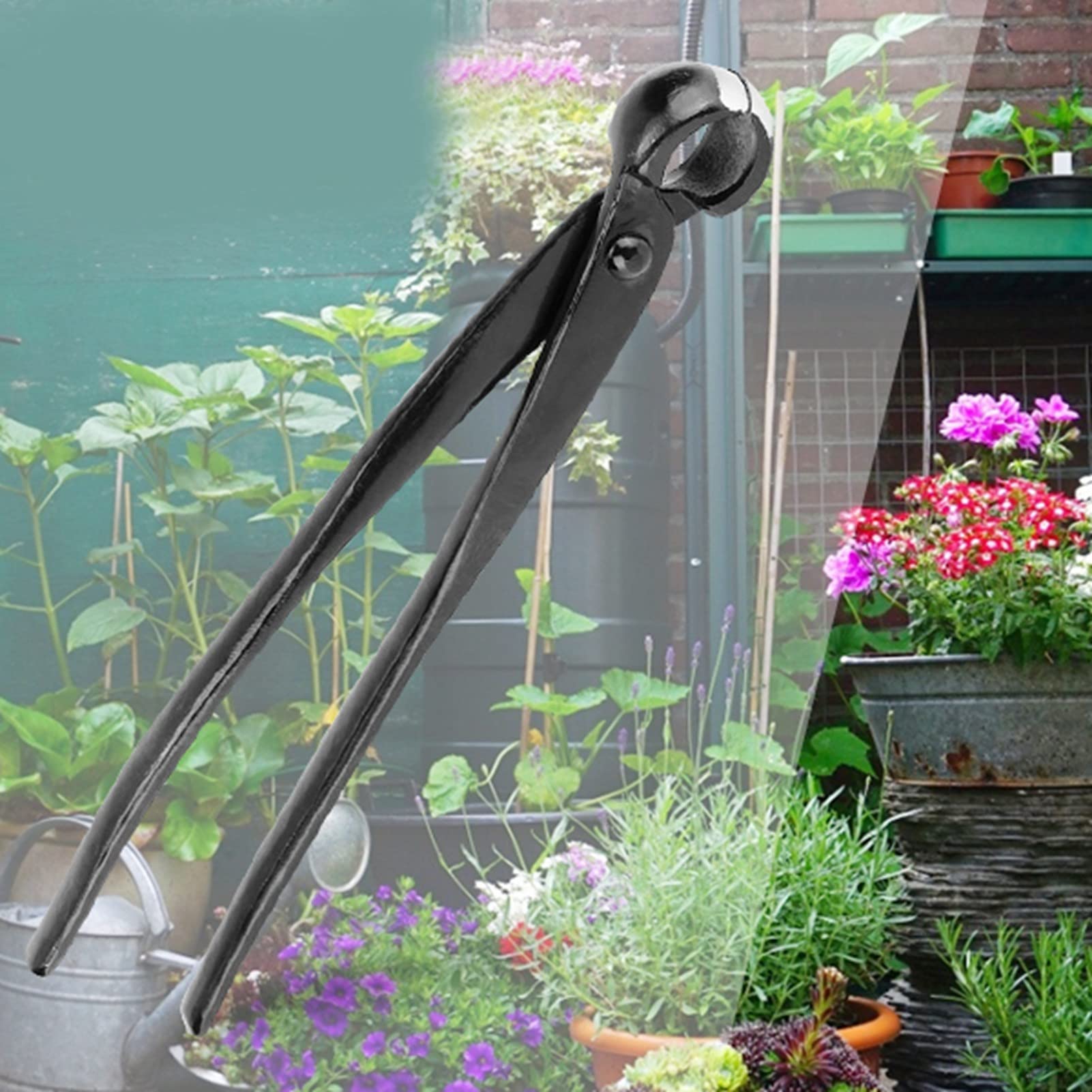 Zerodis Cortador Profesional de Ramas de Bonsái, Cortador de Perilla Cóncavo de Borde Redondo de 210 Mm para Herramientas de Jardín Tijeras de Jardín (210 mm)