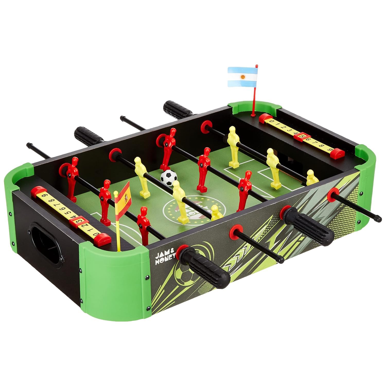 Amazon Brand - Jam & Honey Foosball Table | Soccer Board Game for Boys and Girls Age 5-12 Years | Portable | Indoor Outdoor Board Game | Medium | 51 x 37 x 10 cm-image-27