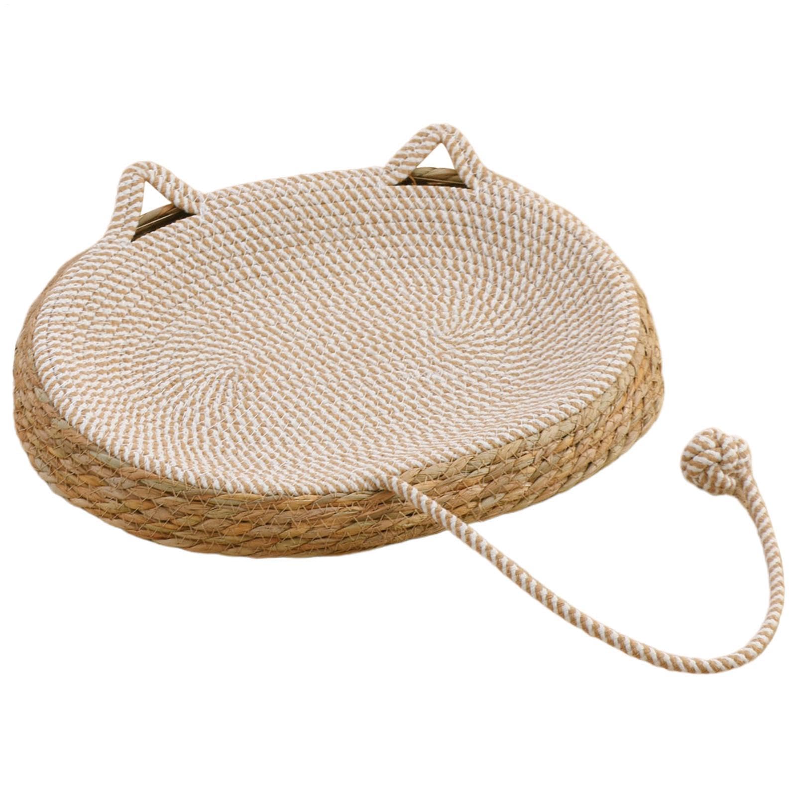 Genérico Cama Cesta Gatos - Tejido De | Cama con Pelota Juguete | para Entrenadores Amantes De Animales Apartamento Hogar Oficina En Casa Refugios Dormitorio Salón Estudio