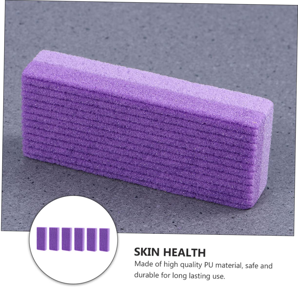 Housoutil 3sets Grinding Foot Tool Men's Pumice Heel Remover Safe Exfoliating Tool 6pcs*3