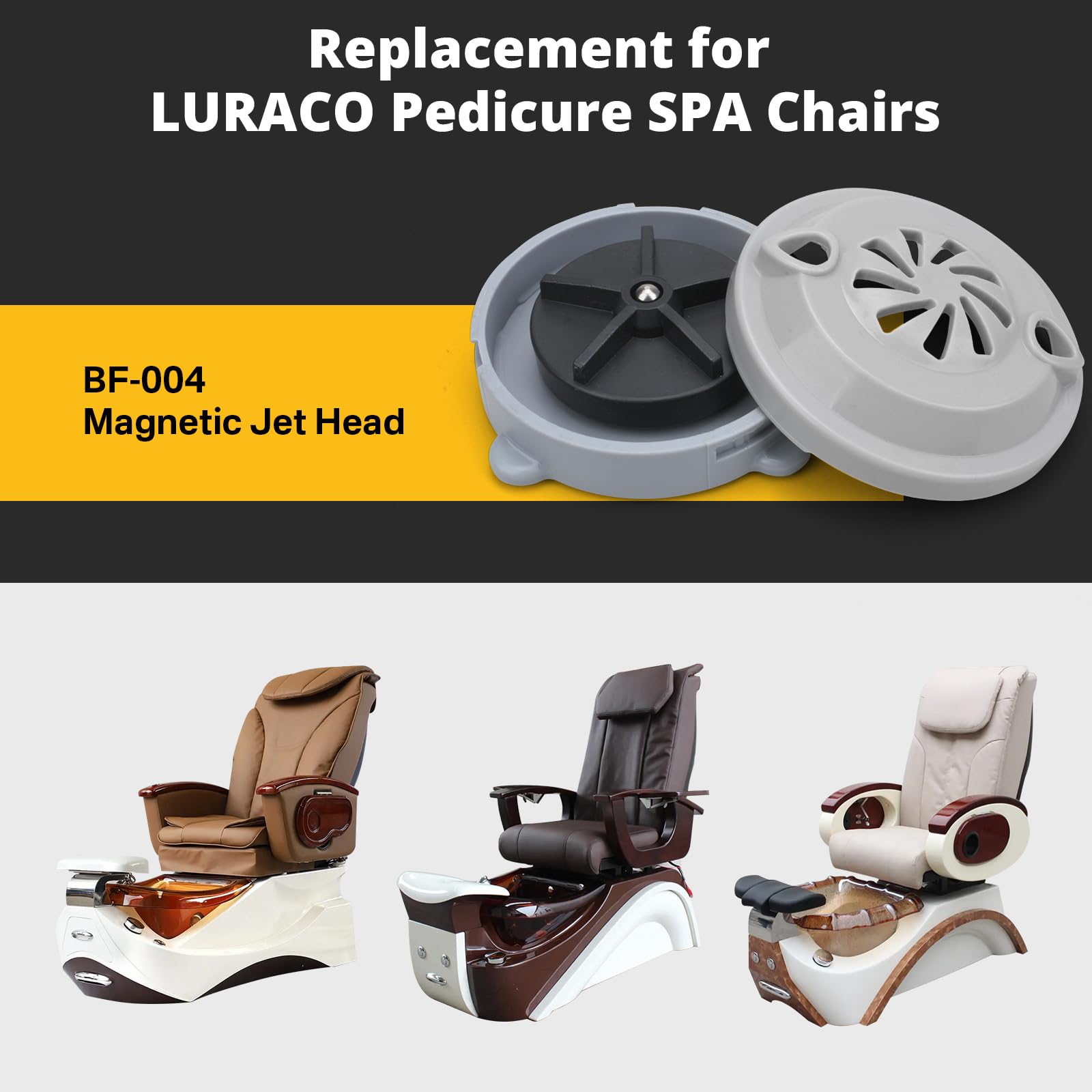 Luraco Jet Motor Replacement - Pipeless Magnetic Jet Head -5