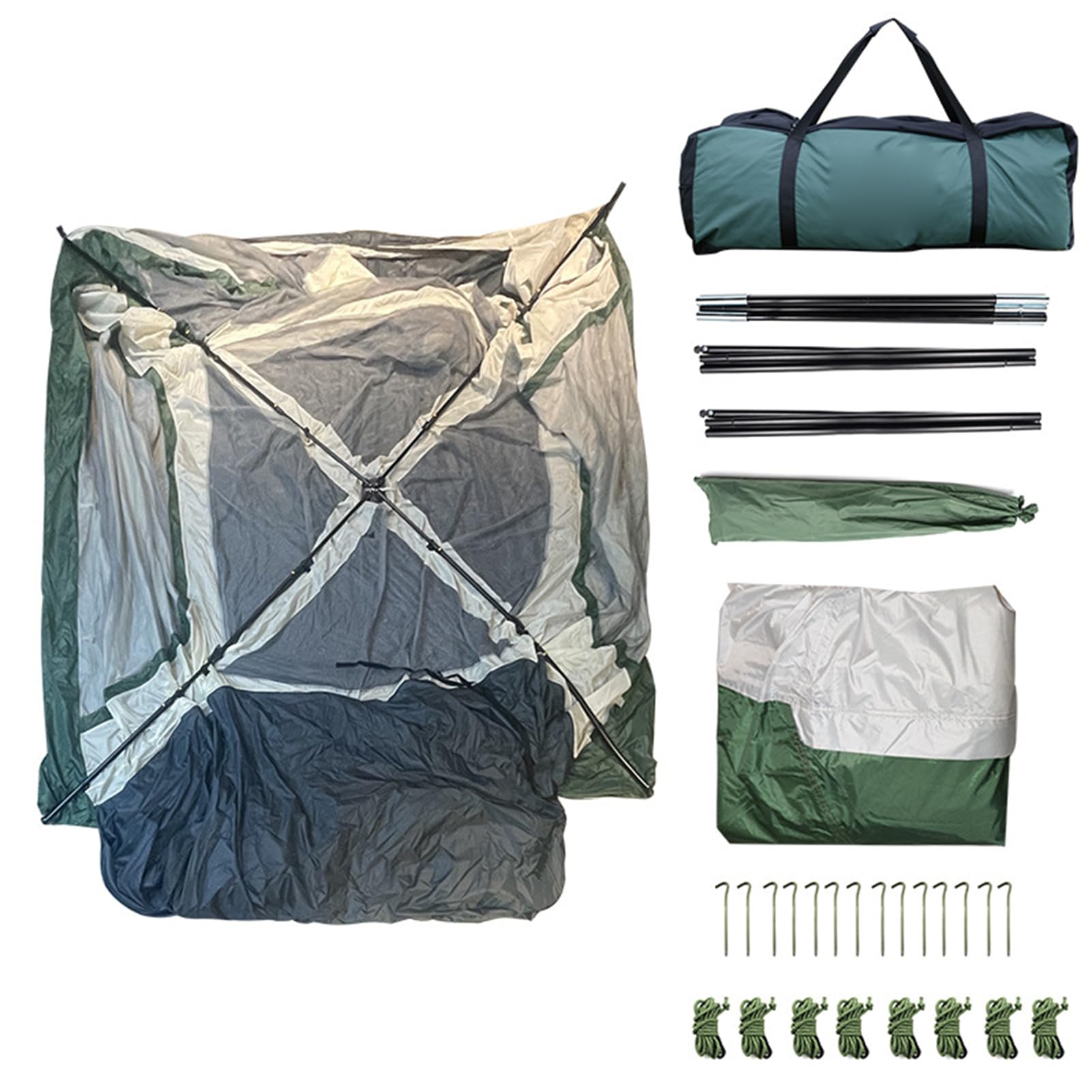 Tente de Camping，Tente de Toit，Tente de Camping pour SUV de 5 à 8 Personnes, Tente de hayon étanche avec auvent d'ombrage, Tente à hayon Portable pour Voiture,