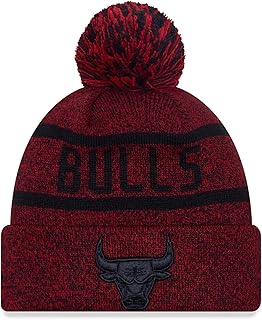 New Era Winter Booble Beanie - Jake Cuff Knit Chicago Bulls Red