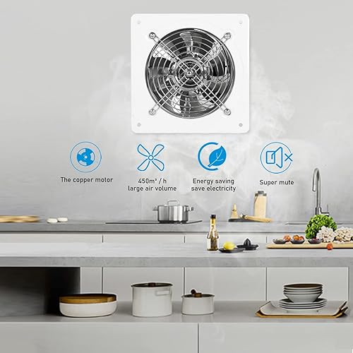 Miniatura 5 de Ventilador de escape de 612 pulgadas, ventilador de ventilación de techo de bajo ruido a través de ventilador de pared, extractor de ventilación