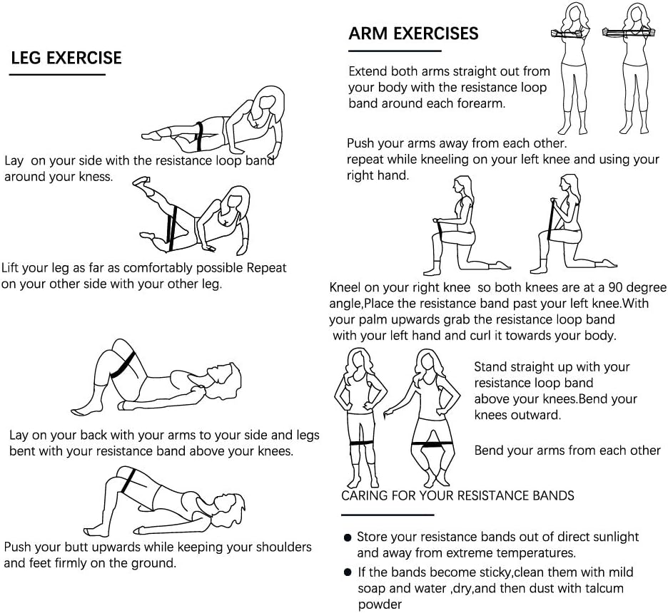 Amazon Basics Resistance Exercise Band for Legs, Hips, Glutes