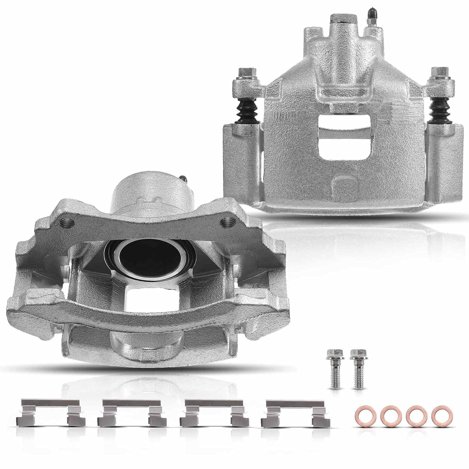 Photo 1 of Set of 2 Front Brake Caliper Assembly for Chevrolet Uplander Pontiac Grand Prix Montana Buick LaCrosse Allure Terraza Saturn Relay Front Driver and Passenger Side