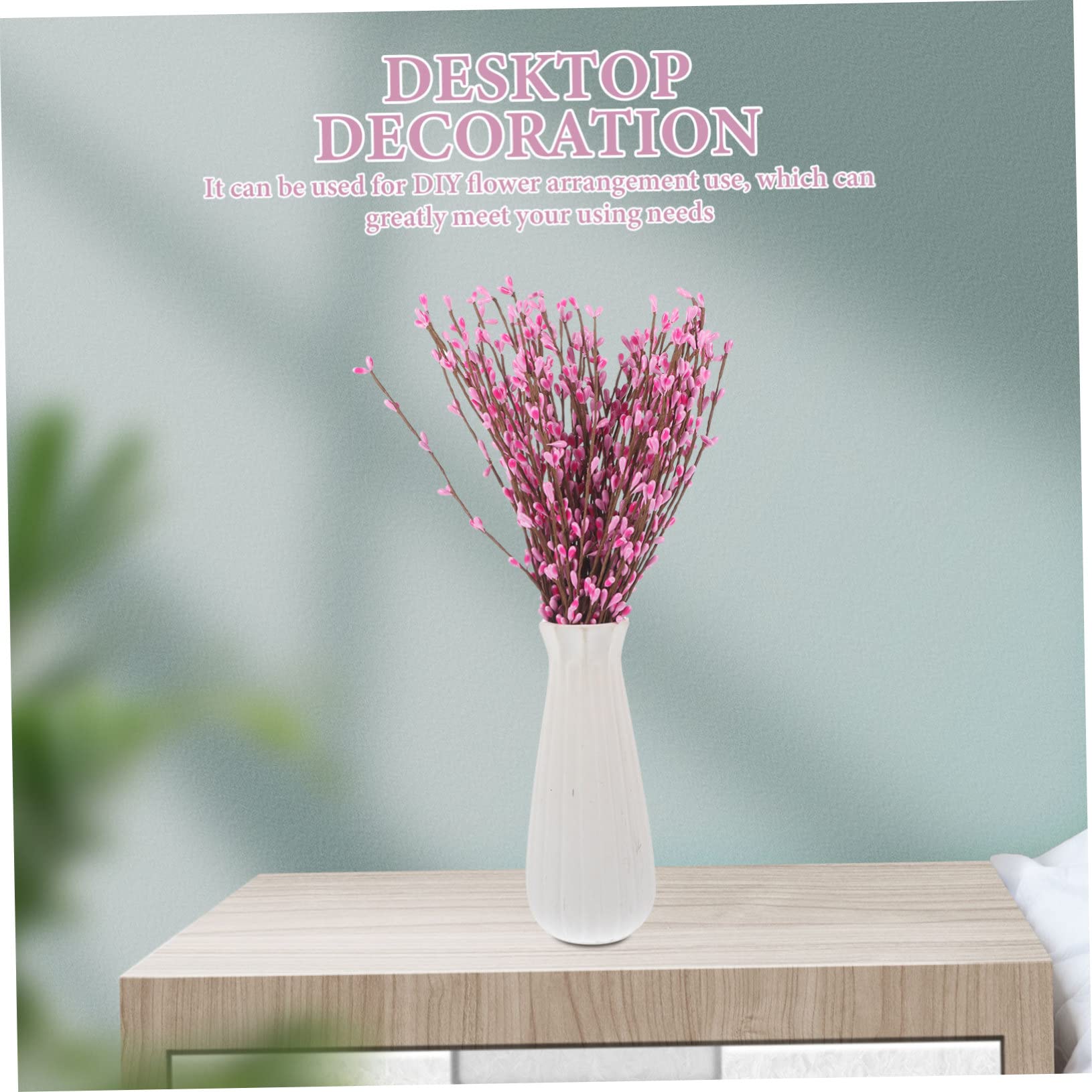 Cabilock 10 Pezzi Steli di Bacche Decorative Rosa per Composizioni Floreali