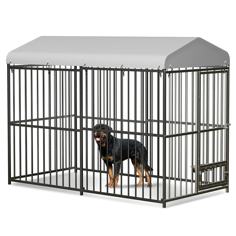 Amazon.com : ShiningLove Large Outdoor Dog Kennel, 8x4x6FT