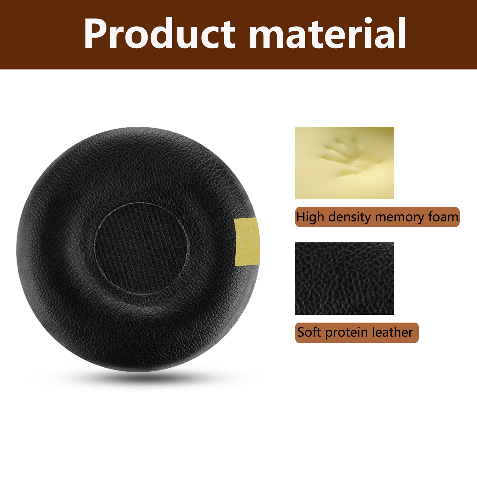ACCIUK Replacement Ear Pads, Compatible with AKG Y40 Y45 Y45BT Headphones. New Soft Protein Leather Combined with high-Density Memory Foam, Replacement Ear Pads 1 Pair (Black) 2