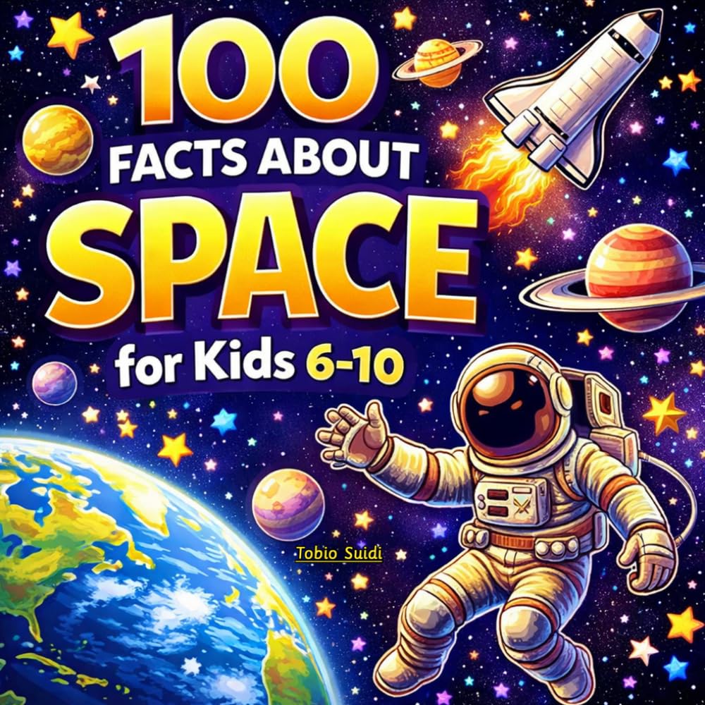 Space book for kids 6-10: Fun Space Facts & Astronomy Trivia - Planets, Stars, Moon, Rockets, Astronauts, Solar System & Space Missions