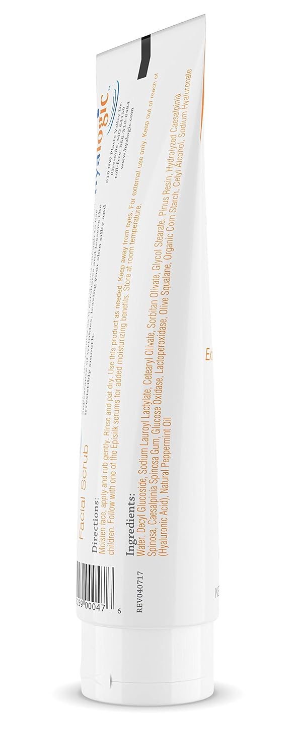 Hyalogic Episilk Facial Scrub – Face Exfoliator with Exfo Amber & HA for Gentle Exfoliation - Exfoliating Face Wash to Enhance Your Skin Care Routine (130g) - Image 2