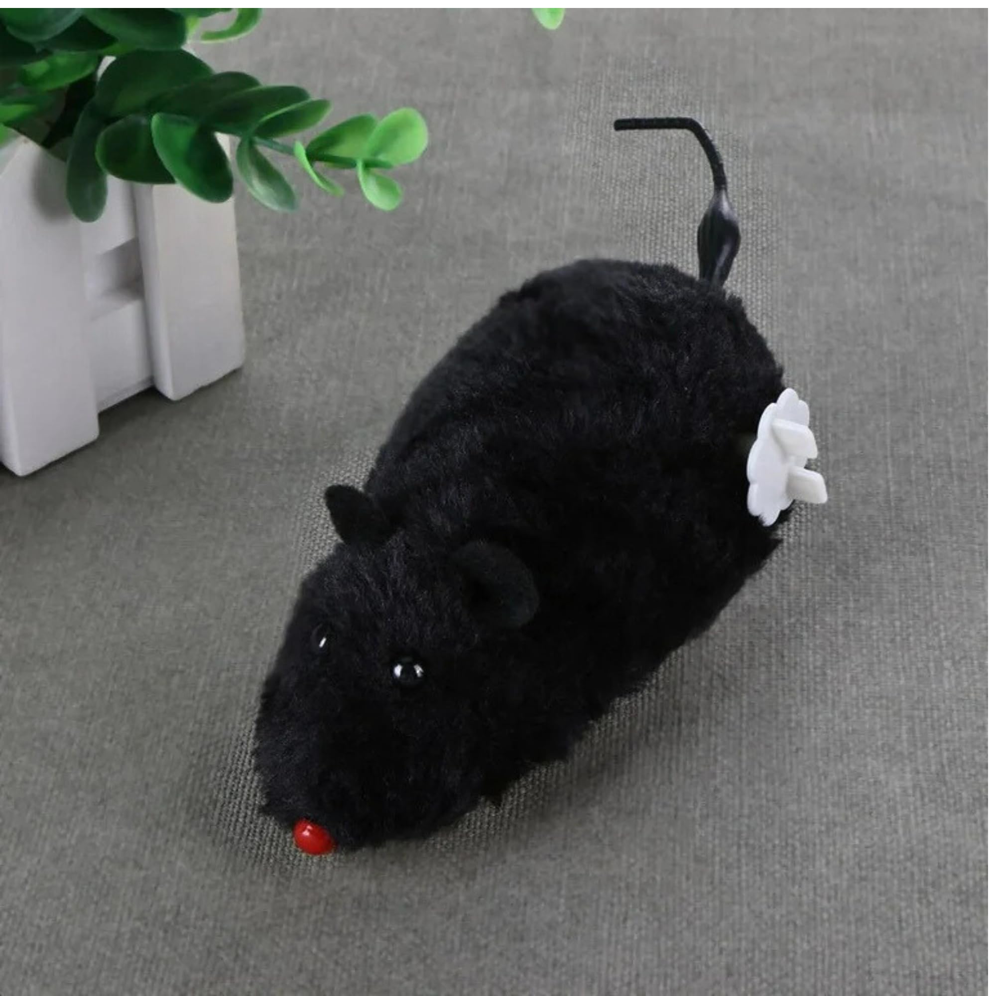 Munmoll Cute Clockwork Mouse Toys 1 PCS Moving Mouse Toy for Pet Cat Outdoor Kitten Playing Rat Toys for Cat Dogs Kids (Black Color)-image-33