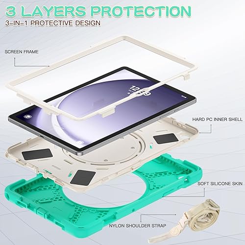 Miniatura 242 de Funda resistente para Galaxy Tab S10 Ultra 2024/S9 Ultra 2023/S8 Ultra 2022, funda híbrida resistente con soporte para bolígrafo S, funda a prueba