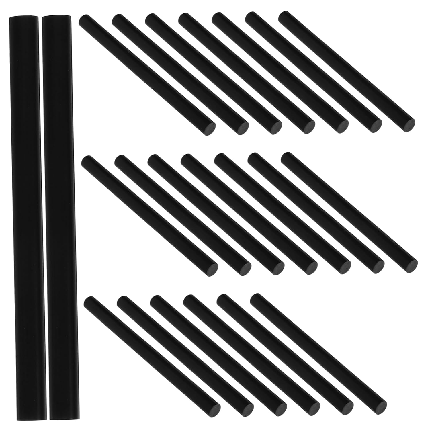 Uonlytech 50pcs Hot Melt Glue Sticks Black Craft Glue Stick Quick Dry for Handicrafts