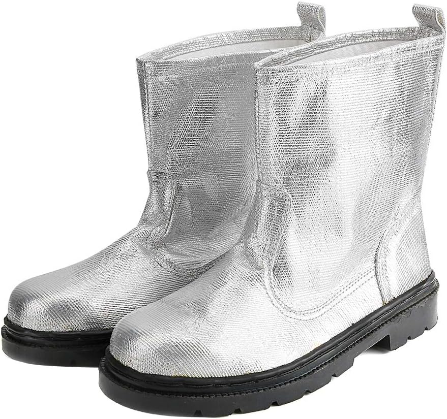 Fireproof Shoe Leg Cover, Aluminum Foil Fireproof 1000 Degrees Heatproof Boots, Safety Shoes Protectors, Men and Women