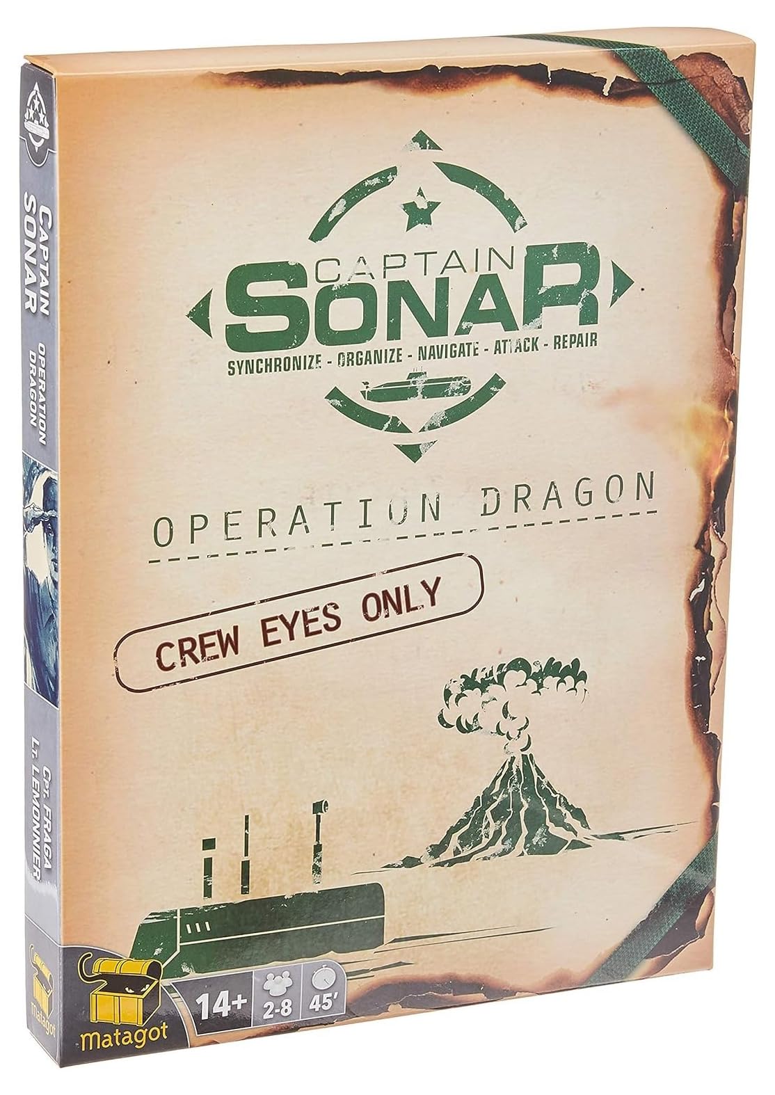 Matagot MTG7505 Captain Sonar: Upgrade 2 Operation Dragon, Mixed Colours