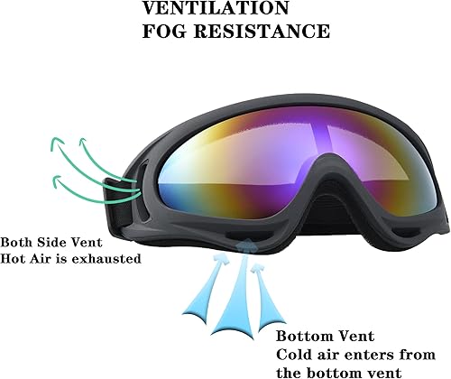 Miniatura 8 de CROSSBODY Máscara de paintball anti niebla, gafas de equitación para casco de motocicleta, gafas con máscara facial extraíble, gafas de motocross