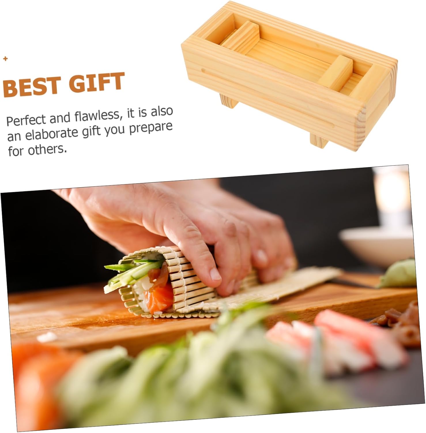 Hemobllo Rice Roll Mould Sushi Making Tool 1000 Layer Sushi Mold Easy to Use for Home Restaurant