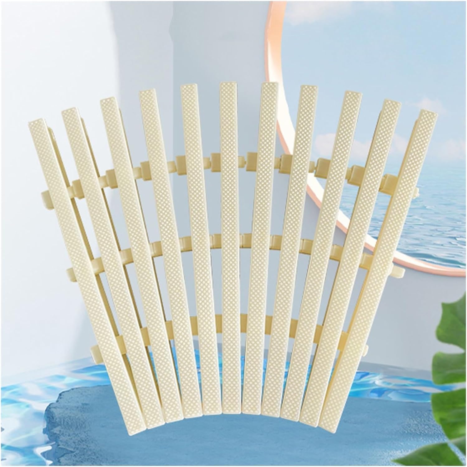 Grille de protection pour piscine et drainage des canaux en plastique épissable 18x100cm