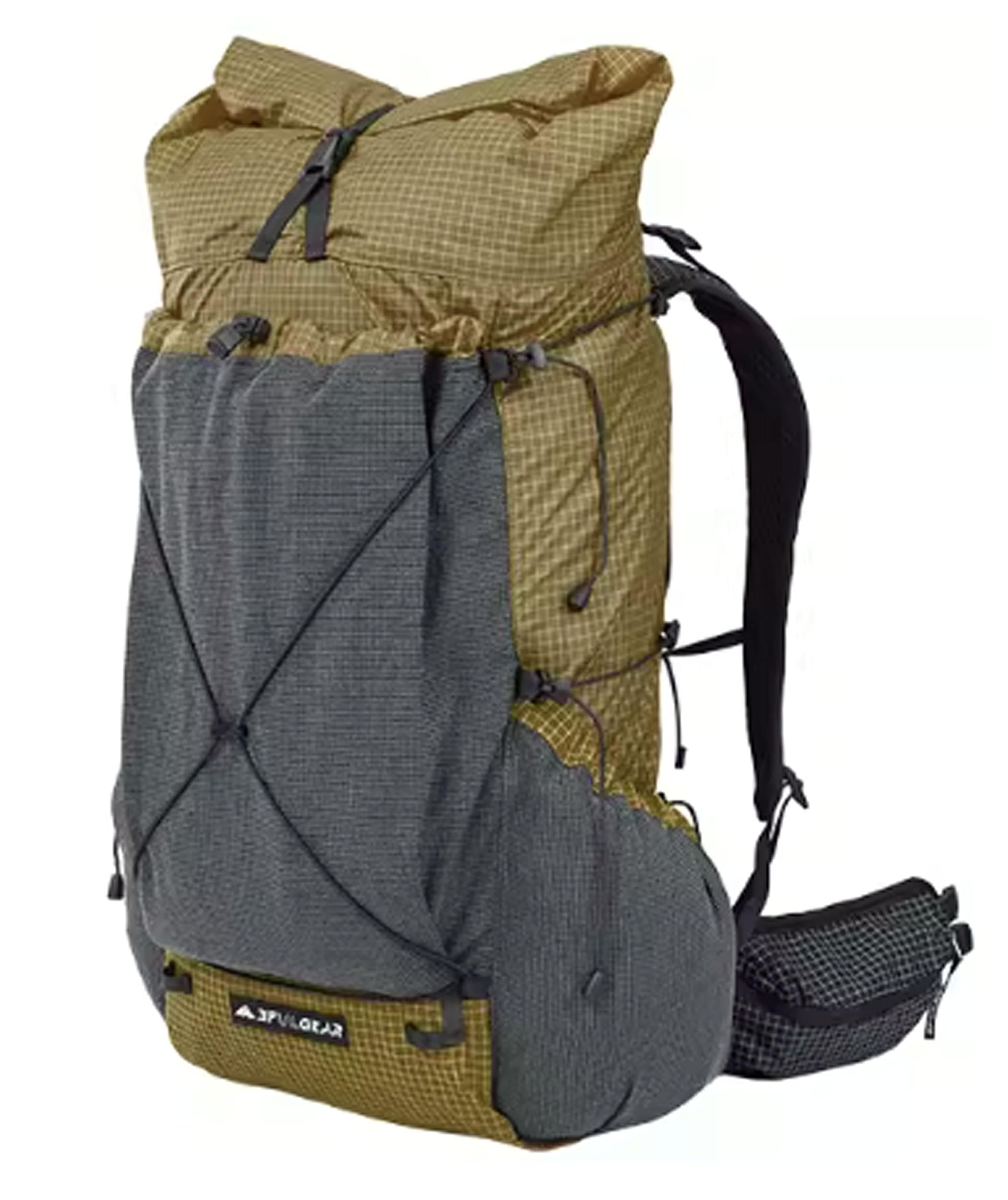3F UL GEAR 30L + 10L UHMWPE Zaino ultraleggero impermeabile da escursionismo, campeggio, viaggi, per uomini e donne (cachi classico, L)