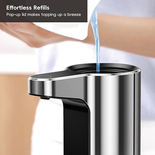 Miniatura 6 de EKO Aroma - Dispensador automático de jabón líquido de 9 onzas líquidas, recargable y resistente al agua para cocina y baño, con control de volumen