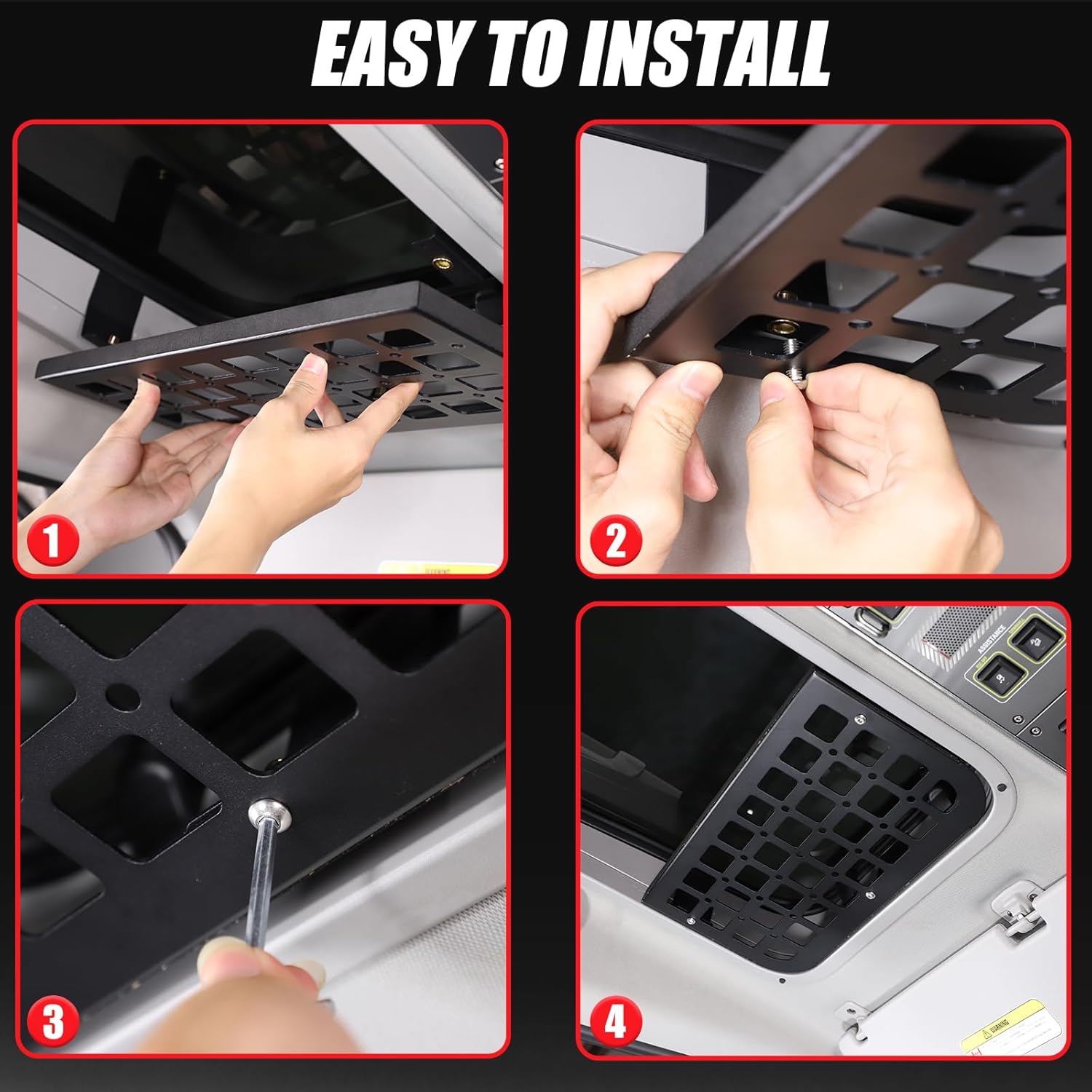 for INEOS Grenadier 2020-2024 Sunroof Multi-Function Rack, Driver Car Rooftop Cargo Carrier Sunroof Bag Holder Aluminum Alloy Interior Accessories (Left)