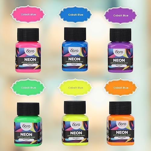 Miniatura 3 de Pintura acrílica para cuero para zapatos, kit de pintura de cuero de 6 colores con 5 pinceles de pintura (desmaquillante y acabado no incluidos),