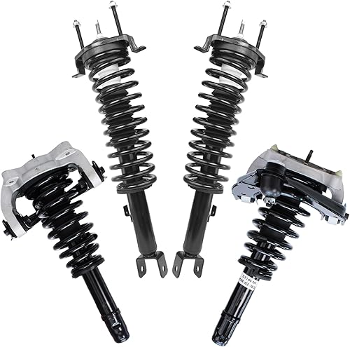 Miniatura 38 de Detroit Axle - 4 puntales para Scion tC 2005-2010 puntales traseros delanteros completos con muelle helicoidal 2006 2007 2008 2009 montaje de