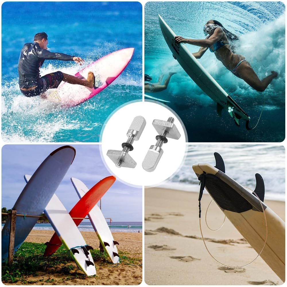 Tornillo de Tabla de Surf, 8PCS Tornillo de Aleta de Acero Inoxidable, Tornillo de Paddle Surf, Tornillo de Aleta para Sup, Tornillo Tabla de Surf para Longboard, Tablas de Remo de Pie