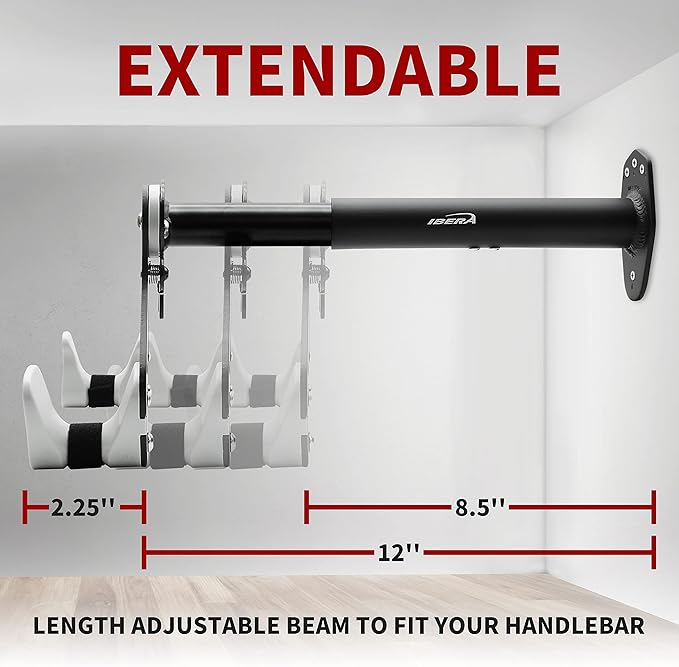 Soporte de pared Ibera para bicicleta ajustable miniatura 3